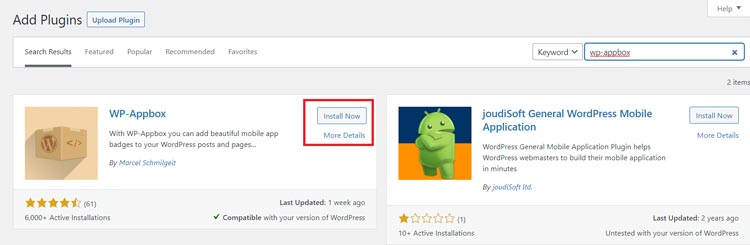 How to add & set up WP-Appbox plugin on the WordPress website post?