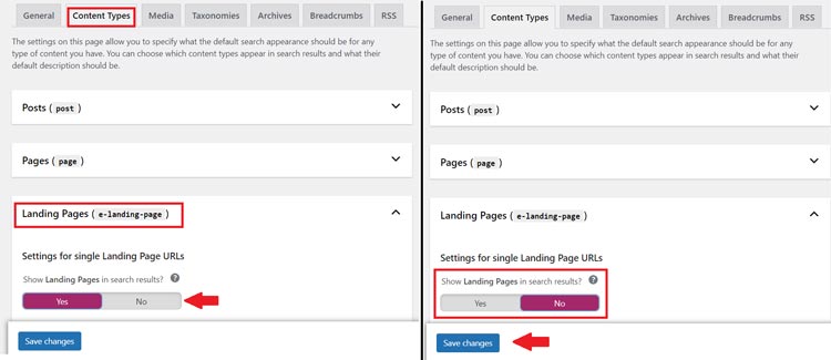 e-landing-page-sitemap