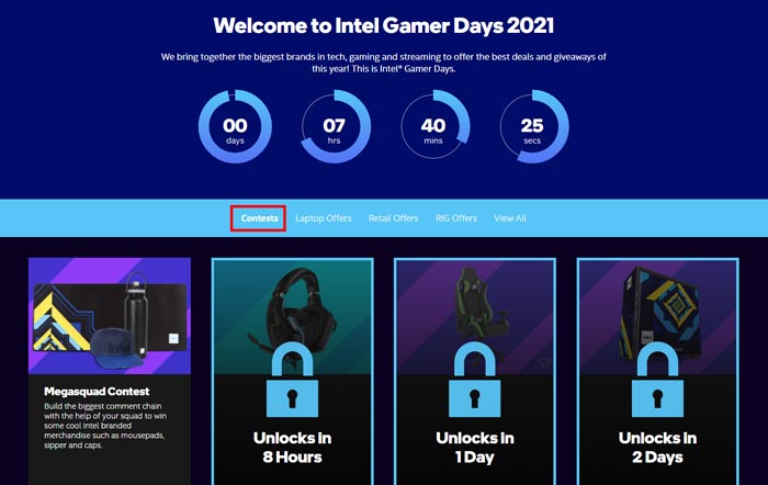 Intel gamer days