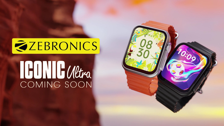Zebronics Iconic Ultra Smartwatch with 1.78″ AMOLED Display, BT Calling, SpO2 & HR Sensor