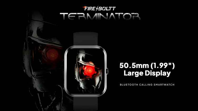 Fire-boltt Terminator Smartwatch with 1.99″ Display, BT Calling, in-built Games