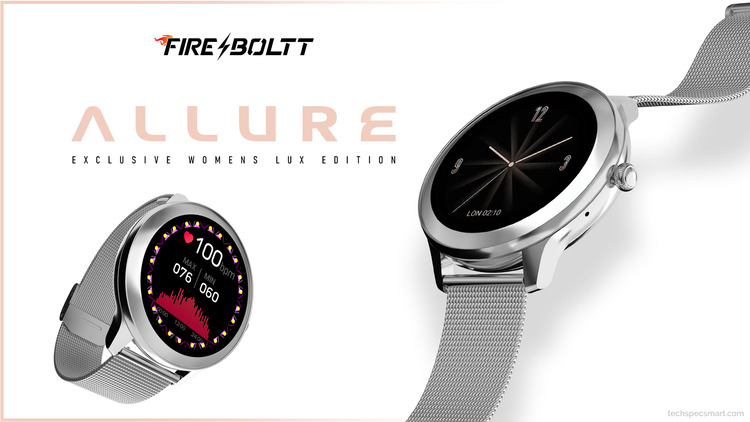 FireBoltt Allure Smartwatch with 1.09″ HD Display, BT Calling, IP67, SpO2