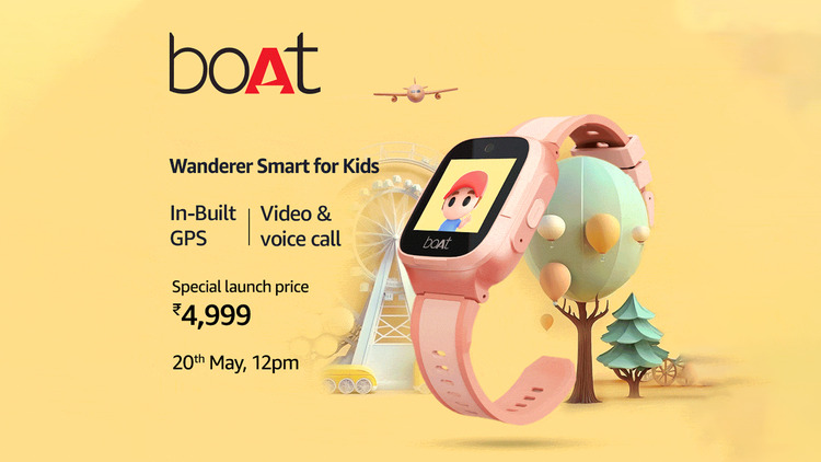 boAt Wanderer Smart Smartwatch with 1.4″ HD Display, in-built GPS, 4G Calling