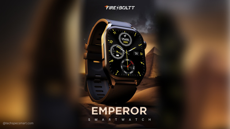 FireBoltt Emperor Smartwatch with 1.96″ AMOLED Display, BT Calling, SpO2