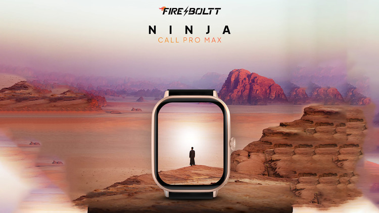 FireBoltt Ninja Call Pro Max Smartwatch with 2.01″ Display, BT Calling, SpO2, IP67