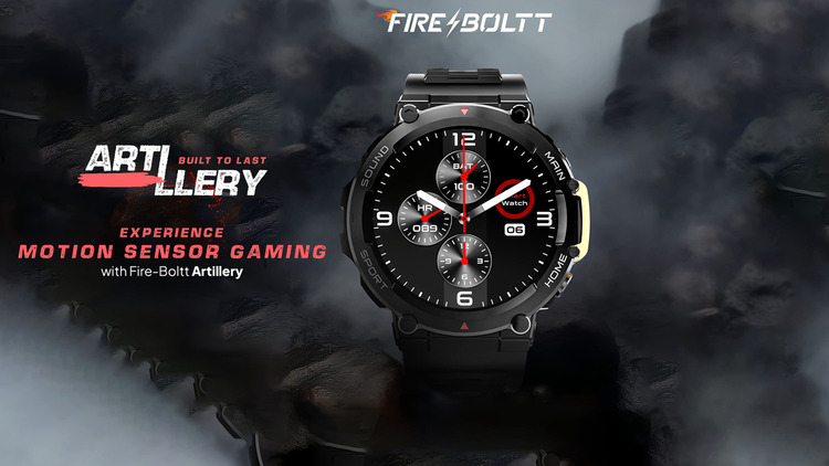 FireBoltt Artillery Smartwatch with 1.5″ HD Display, GPS, NFC, BT Calling