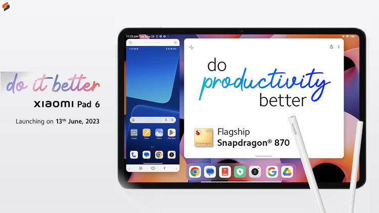 Xiaomi Pad 6 Tab with 11″ Display, 144Hz, 8840mAh Battery, SD 870 Octa-core Chipset