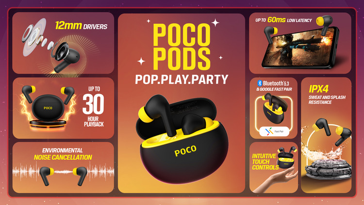 POCO PODS earbuds