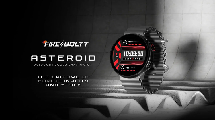 FireBoltt Asteroid with 1.43″ AMOLED Display, BT Calling, 60Hz, SpO2 & more