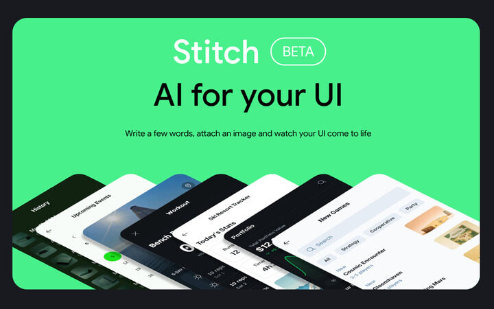 Google Stitch – Turns Prompts into Stunning Designs