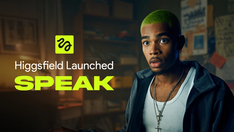 Higgsfield Speak Launched – AI Video Creation Now Just a Few Clicks Away