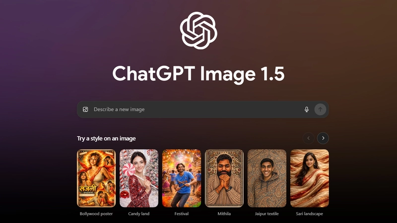 ChatGPT Image 1.5 Next-Gen AI Image Creation with Indian Style Presets