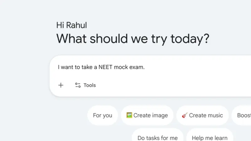 Google Just Rolled Out Free Full-Length NEET UG Mock Tests on the Gemini App